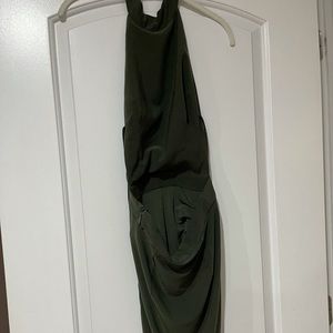 Olive super sexy backless dress